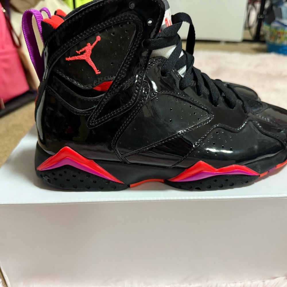 Jordan  Black and Pink Sneakers
